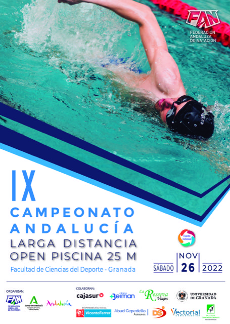 Cartel IX Campeonato Andalucia Larga Distancia Open 25m 2022 alta