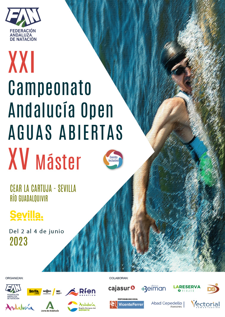 Cartel XXI Campeonato Andalucia Open Agua Abiertas y XV Master baja