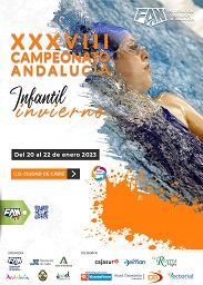 Cartel XXXVIII Campeonato Andalucia Infantil Invierno Cadiz baja