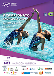 Cartel V Campeonato Andalucia Open Junior Senior Natacion Artistica web
