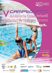 Cartel V Campeonato andalucia open infantil verano artistica 2022 web